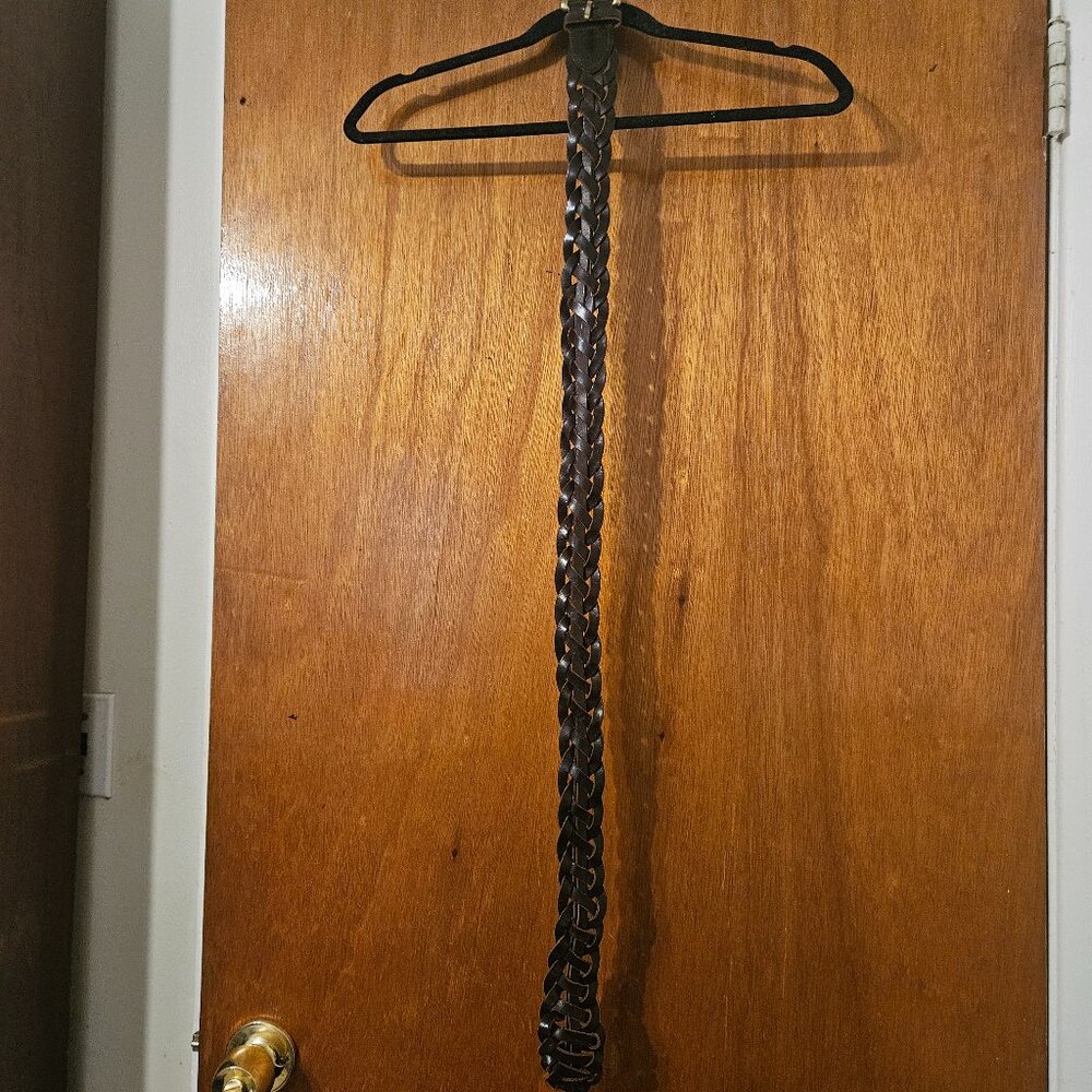 Gap Genuine Leather Braided Belt